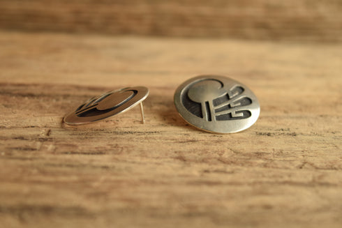 Large Hopi Disc Earrings